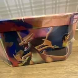 Pokemon Mega Charizard Y EX Sealed Tin – 2026, 4 Booster Packs, Promo Foil Card - Image 3