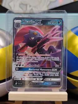Weavile GX - 132/236 - Pokemon Unified Minds Sun & Moon Ultra Rare Card NM - Image 1