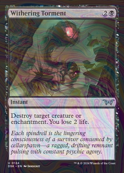 Foil Withering Torment - DSK - 124 | MTG Card - Image 1