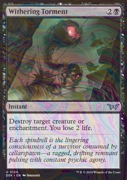 Foil Withering Torment - DSK - 124 | MTG Card - Image 3