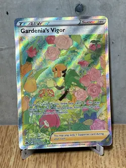 Gardenia's Vigor GG61/70 Crown Zenith Full Art Trainer Pokemon TCG Card NM - Image 1