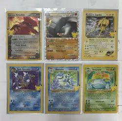 Pokemon TCG Celebrations Holo Lot 6 Cards - Blastoise, Venasaur,Zapdos, Groudon - Image 1