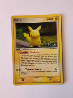 Pokemon Pikachu TCG Ditto Delta Species Card 63/113 Holo Stamped - Image 1