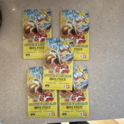 Bandai Adventure on Kami's Island One Piece Card Game 5 Booster Packs English - Image 1