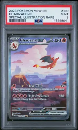 Pokemon TCG Charizard ex Scarlet & Violet 151 Card SIR 199/165 PSA 9 - Image 1