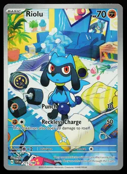 Riolu 215/198 Holo Illustration Rare Scarlet & Violet Base Set Pokemon Card - Image 1
