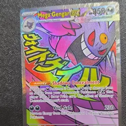 Pokemon Mega Gengar EX Full Art Holo Card 350 HP 230 Attack Psychic English - Image 1