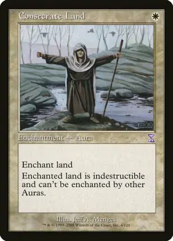 1x Consecrate Land - NM MTG - Timespiral Timeshifted - Image 1