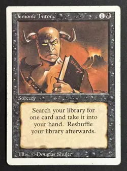 1994 Magic: The Gathering Demonic Tutor Revised Edition - Image 1
