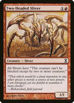 1x Two-Headed Sliver - NM English MTG - Timespiral - Image 1
