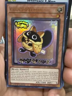 Cooky Yummy JUSH-EN017 Collector's Rare Yugioh Justice Hunters - Image 1