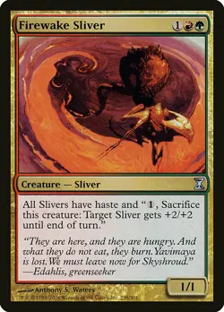 1x Firewake Sliver - NM English MTG - Timespiral - Image 1