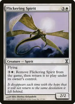 1x Flickering Spirit - NM English MTG - Timespiral - Image 1