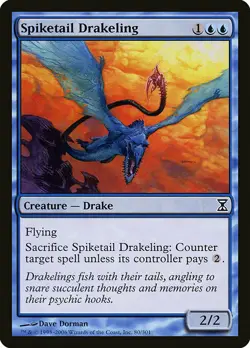 1x Spiketail Drakeling - NM English MTG - Timespiral - Image 1