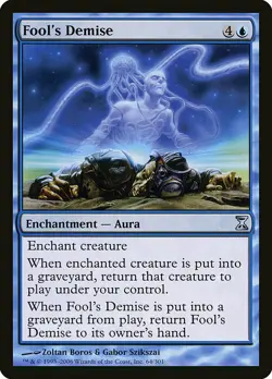 1x Fool's Demise - NM English MTG - Timespiral - Image 1