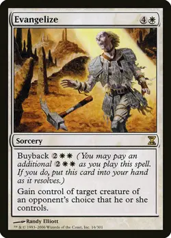 1x Evangelize - NM English MTG - Timespiral - Image 1