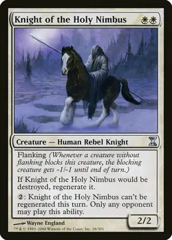 1x Knight of the Holy Nimbus - NM English MTG - Timespiral - Image 1