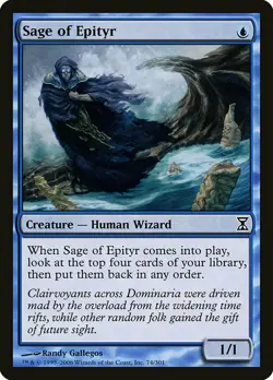 1x Sage of Epityr - NM English MTG - Timespiral - Image 1