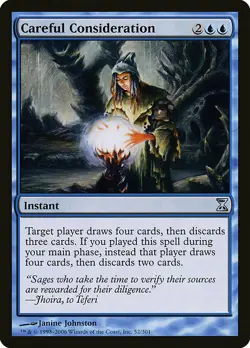 1x Careful Consideration - NM English MTG - Timespiral - Image 1