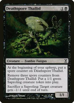 1x Deathspore Thallid - NM English MTG - Timespiral - Image 1