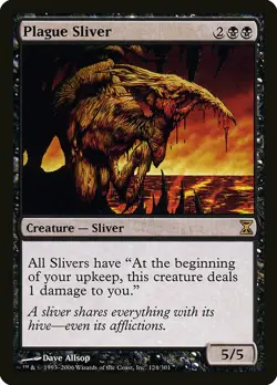 1x Plague Sliver - SP English MTG - Timespiral - Image 1