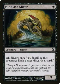 1x Mindlash Sliver - NM English MTG - Timespiral - Image 1