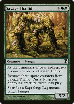 1x Savage Thallid - NM English MTG - Timespiral - Image 1