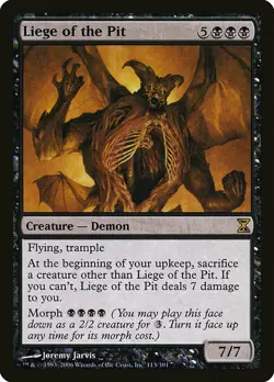 1x Liege of The Pit - NM English MTG - Timespiral - Image 1