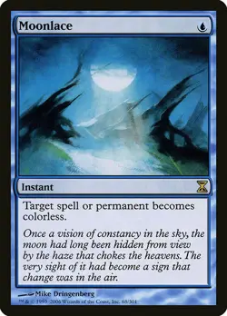 1x Moonlace - NM English MTG - Timespiral - Image 1