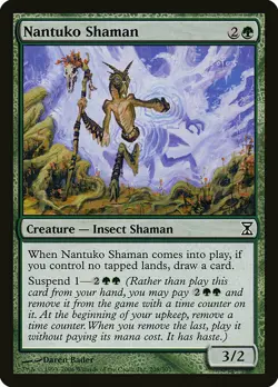 1x Nantuko Shaman - NM English MTG - Timespiral - Image 1
