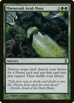 1x Mwonvuli Acid Moss - NM English MTG - Timespiral - Image 1