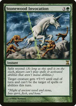 1x Stonewood Invocation - NM English MTG - Timespiral - Image 1