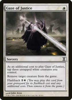 1x Gaze of Justice - NM English MTG - Timespiral - Image 1