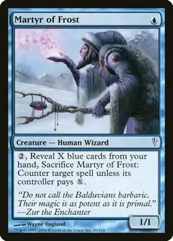 1x Martyr of Frost NM English MTG - Coldsnap - Image 1