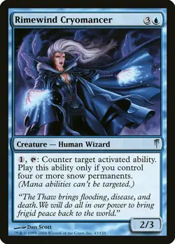 1x Rimewind Cryomancer NM English MTG - Coldsnap - Image 1