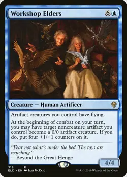 1x Workshop Elders - NM English MTG -Throne of Eldraine - Image 1