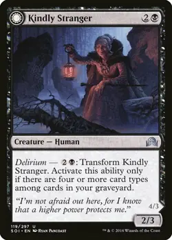 1x Kindly Stranger // Demon Possessed Witch - NM English MTG - Shadows Over Inn - Image 1