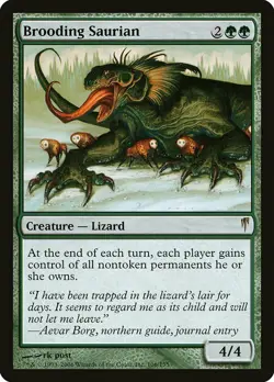 1x Brooding Saurian NM English MTG - Coldsnap - Image 1