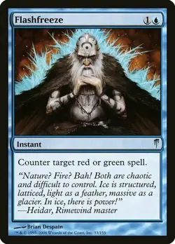 1x Flashfreeze NM English MTG - Coldsnap - Image 1