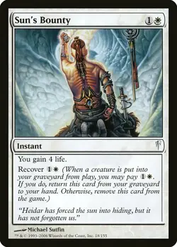 1x Sun's Bounty NM English MTG - Coldsnap - Image 1