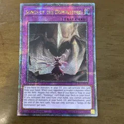Songs of the Dominators (QCR) Yugioh Quarter Century Rare Alliance Insight ALIN - Image 1