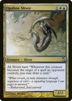 1x Opaline Sliver - NM English MTG - Timespiral - Image 1