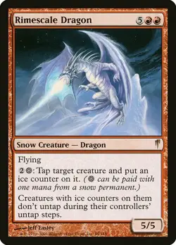 1x Rimescale Dragon NM English MTG - Coldsnap - Image 1