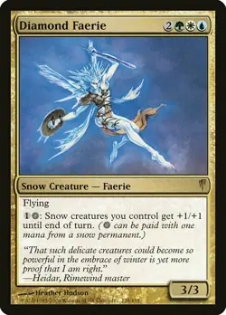 1x Diamond Faerie NM English MTG - Coldsnap - Image 1
