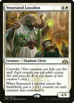 1x Venerated Loxodon - NM English MTG - Guilds of Ravnica - Image 1