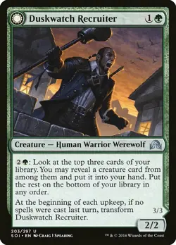 1x Duskwatch Recruiter // Krallenhorde Howler - NM English MTG - Shadows Over In - Image 1