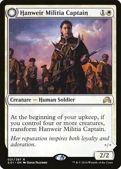 1x Hanweir Militia Captain // Westvale Cult Leader - NM English MTG - Shadows Ov - Image 1