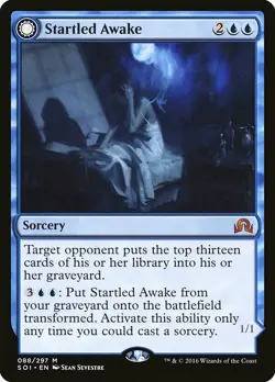 1x Startled Awake // Persistent Nightmare - NM English MTG - Shadows Over Innist - Image 1