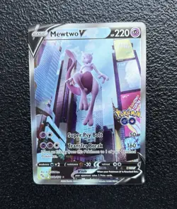 Pokemon TCG - Mewtwo V (Alternate Full Art) 072/078 - Pokemon GO Set *NM/M - Image 1