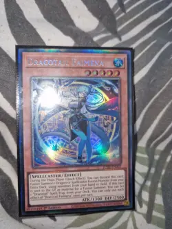 YUGIOH JUSH-EN002 Dracotail Faimena Collector's Rare 1st Edition - Image 2